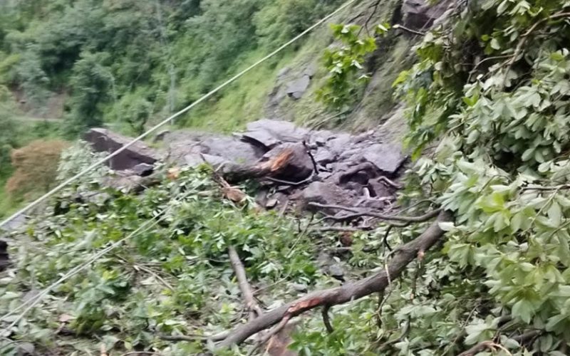 Landslide Blocks Only Road Connecting Manang District