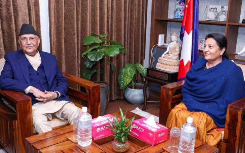 PM Oli and Former President Bhandari to Hold Political Talks Today