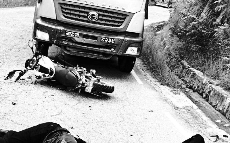 One Killed, Another Injured in Tip Truck-Motorcycle Collision in Dang