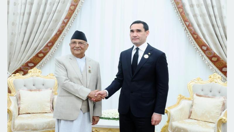 PM Oli Invites Turkmenistan President for Visit to Nepal
