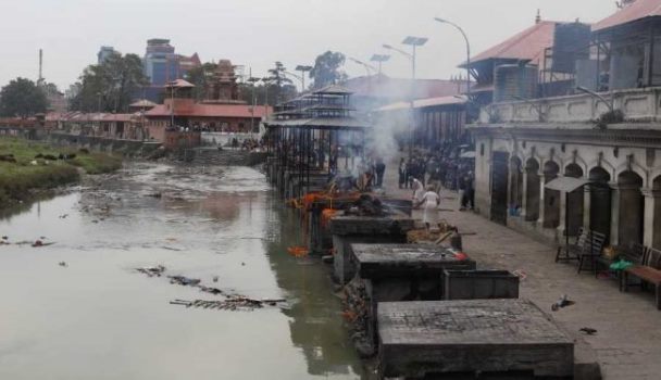 Two Arrested for Allegedly Removing Bones from Burning Corpse at Pashupati Aryaghat