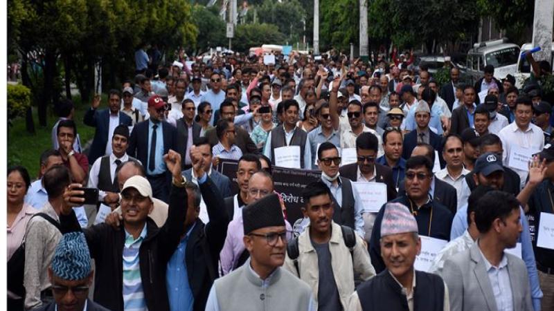 Private School Organizations Protest in Kathmandu with Five-Point Demands