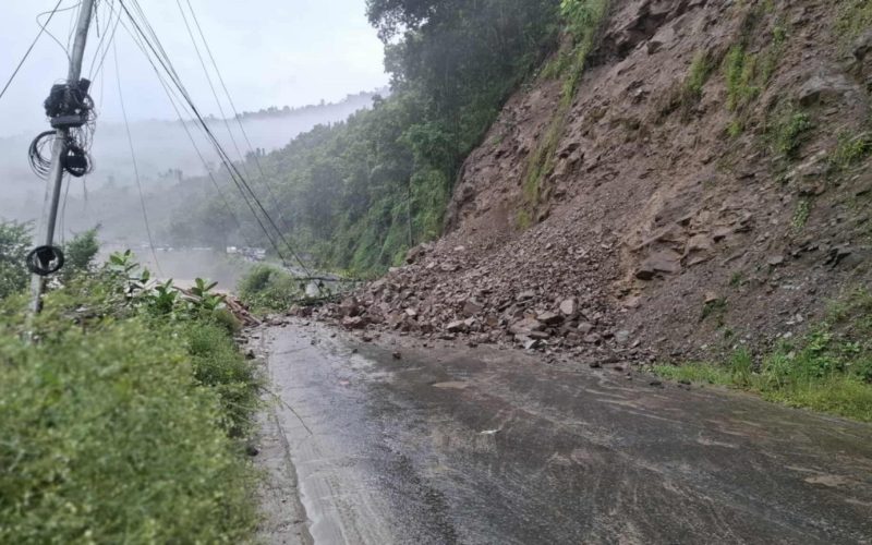 Landslides Block Prithvi Highway in Multiple Locations Due to Overnight Rain