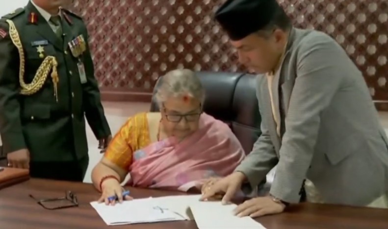 Newly Appointed Prime Minister Sushila Karki Takes Oath of Office