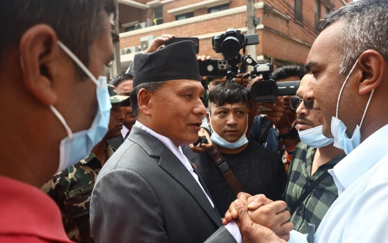 Newly Appointed Energy Minister Kulman Ghising Visits Teaching Hospital