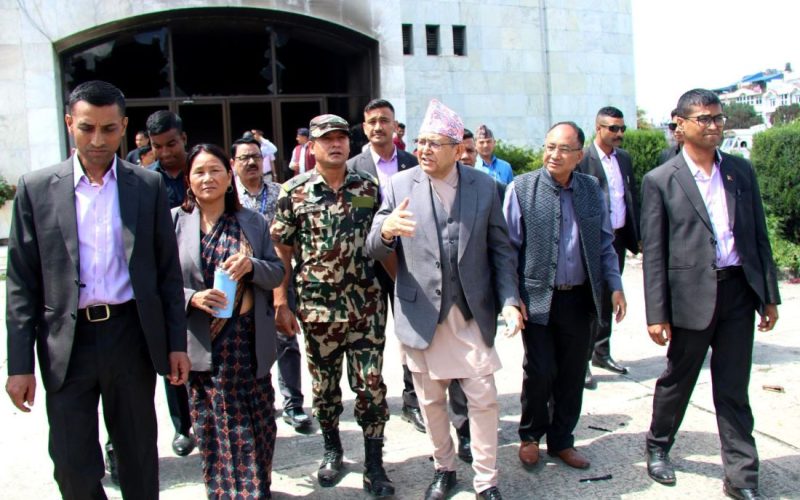 Speaker and Deputy Speaker Inspect Parliament Building Damaged During ‘Jenji’ Protests