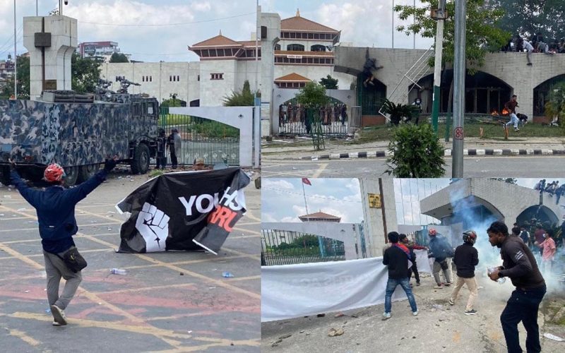 Police Open Fire with Rubber Bullets on Gen Z Protesters Over Corruption in Kathmandu