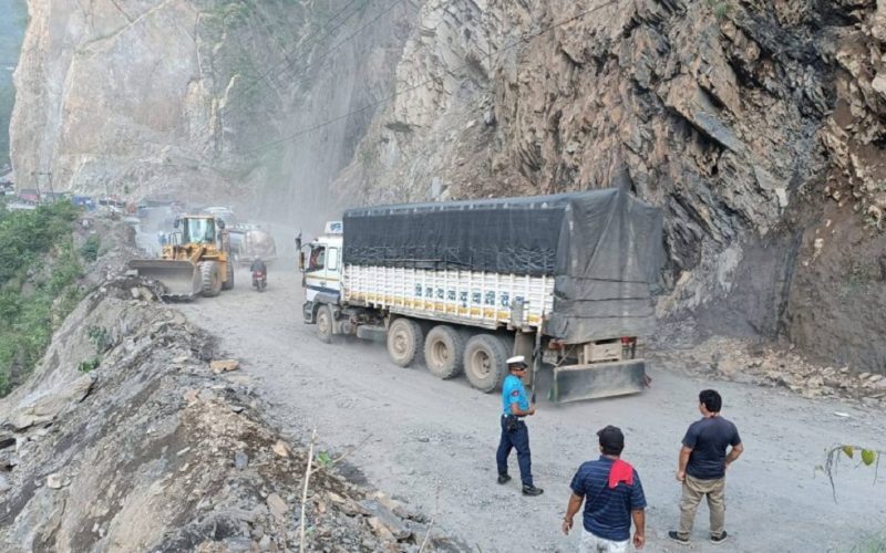 Narayangadh–Muglin Road Reopens After Landslide Clearance