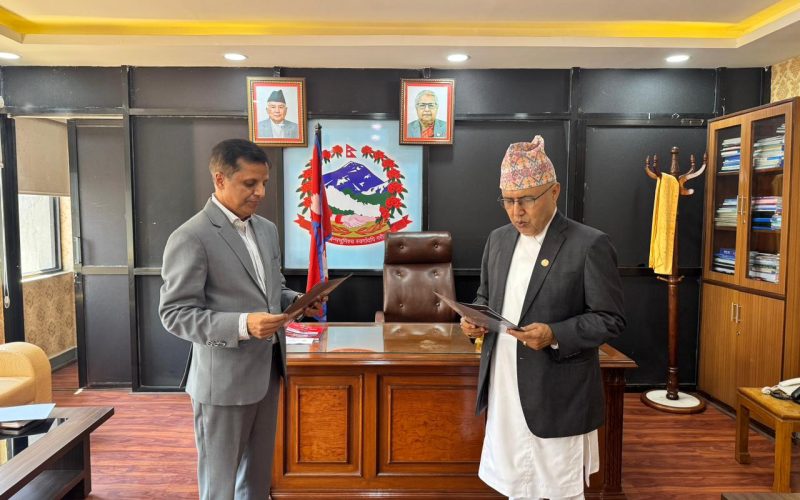 Janak Raj Sharma Sworn In as New Chairman of Nepal Insurance Authority