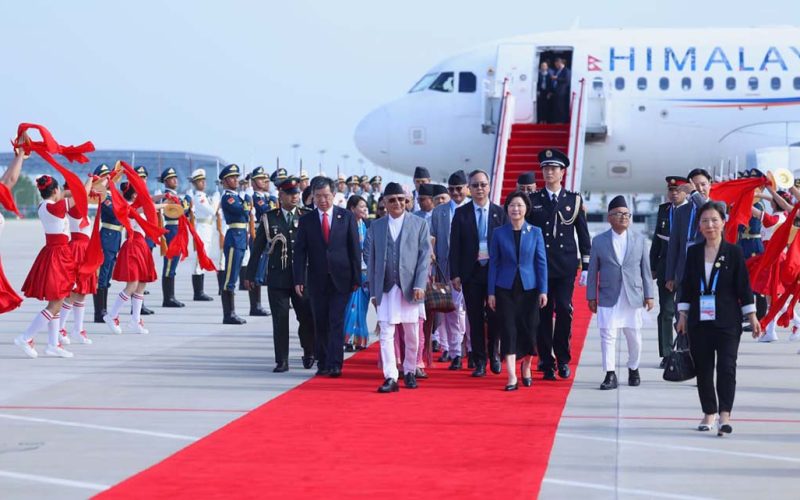 PM Oli Heads to Beijing After Concluding SCO Plus Summit in Tianjin