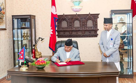 President Paudel Issues Ordinance on Voter List