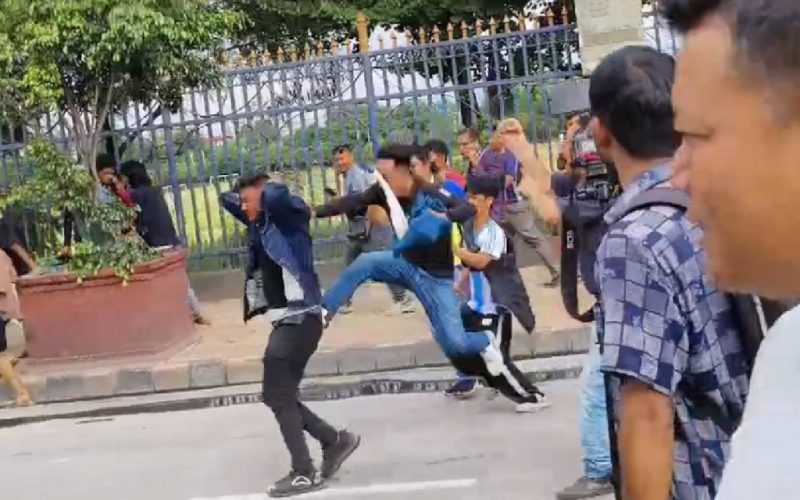 Clashes Erupt Among Gen Z Protesters in Sundhara Over Interim Government Leadership