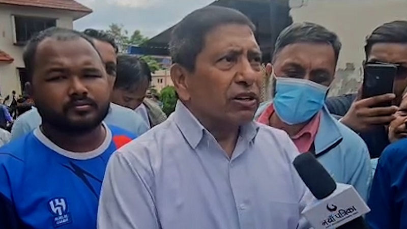 Maoist Party Vice-Chair Narayan Kaji Shrestha: No Forgiveness for Those Who Burn Institutions Like Singha Durbar