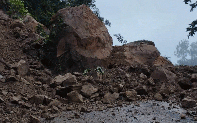 Landslide Blocks Mahakali Highway