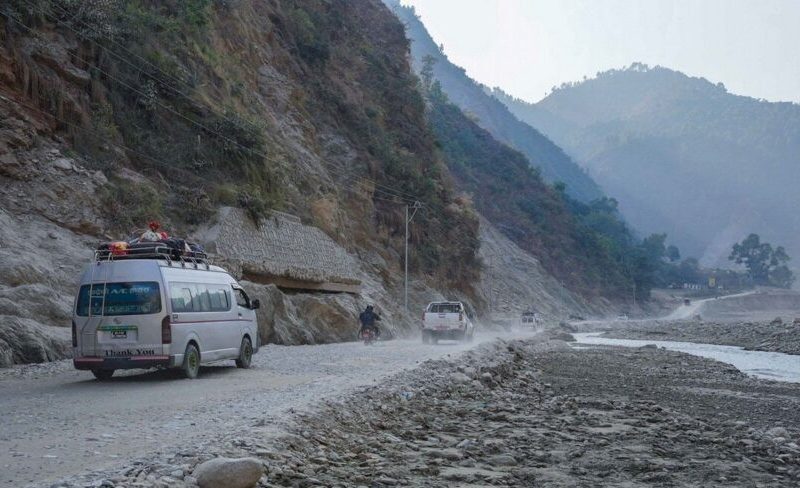BP Highway Blocked Due to Continuous Rainfall and Landslides