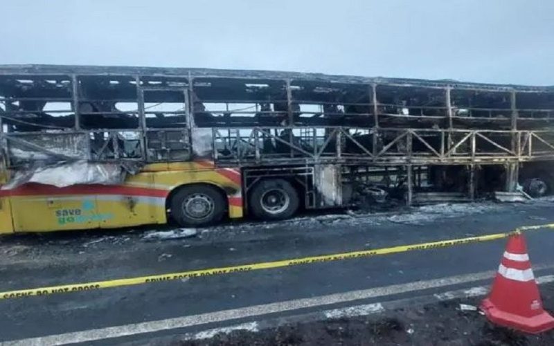 At Least 10 Ki*lled as Passenger Bus Catches Fire in India