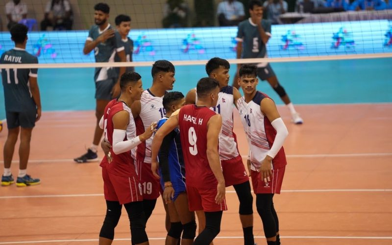 Nepal Secures First Victory in CAVA Cup Men’s Volleyball