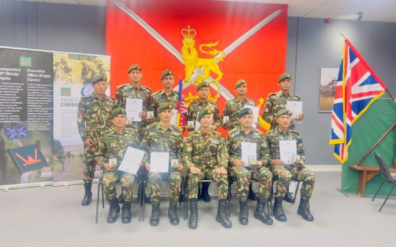 Nepali Army Wins Gold Medal at International Patrolling Exercise in the UK