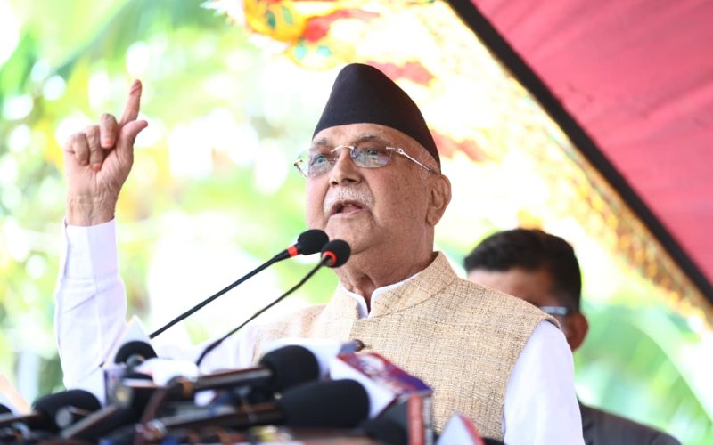 KP Sharma Oli Says Peace and Security in Nepal Has Collapsed
