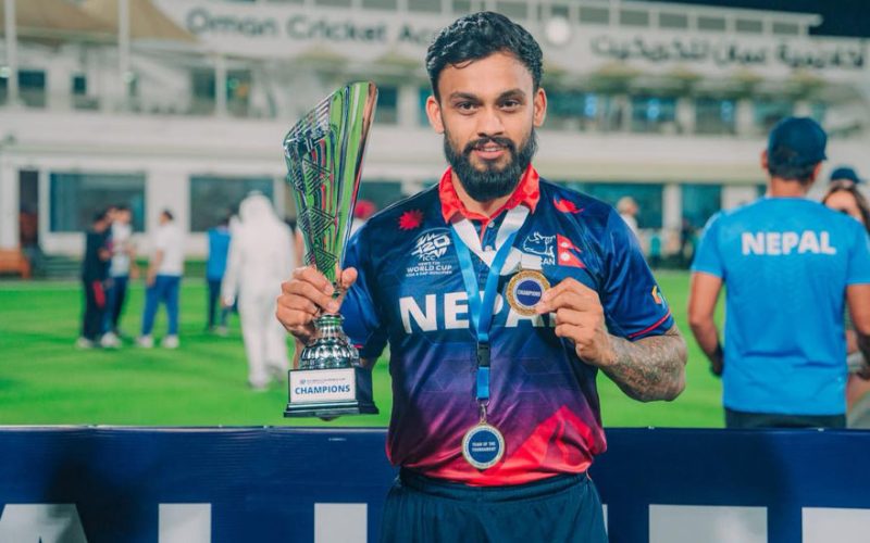 Nepal Opener Kushal Bhurtel Drops 10 Spots in ICC ODI Rankings