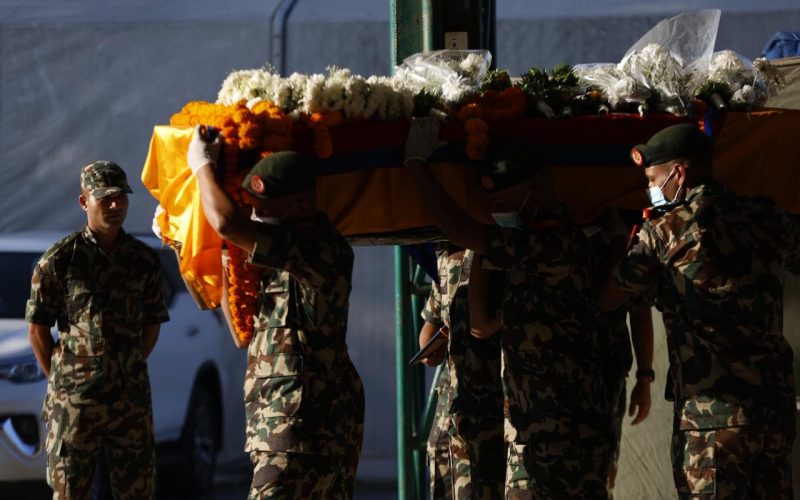 Body of Nepali Youth Bipin Joshi Killed by Hamas Taken to Dhangadhi