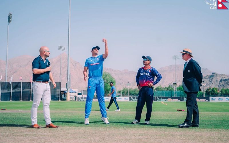 Samoa Wins Toss, Nepal to Bat First in Final Super Six Match