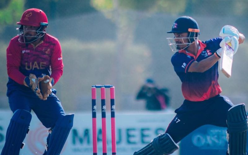 Captain Rohit Paudel’s Fighting Century Helps Nepal Set 234-Run Target for UAE