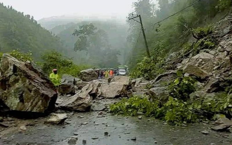 Landslide Blocks Prithvi Highway at Fisling, Chitwan; Travelers Stranded