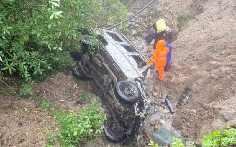 10 Injured in Collision Between Bolero and Motorcycle on Mechi Highway in Ilam
