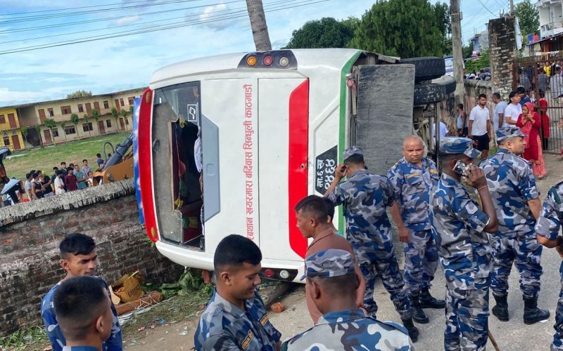 Two Killed, 26 Injured in Passenger Bus Accident at Khayarmara, Bardibas-10