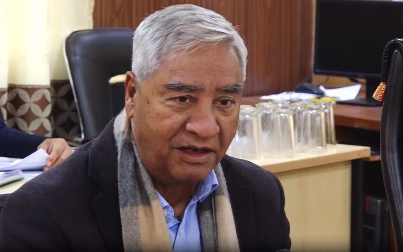 Nepali Congress President Sher Bahadur Deuba Calls Party Office-Bearers’ Meeting Today