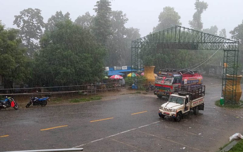 Landslide Clearance Underway on Mechi Highway Blocked by Continuous Rainfall