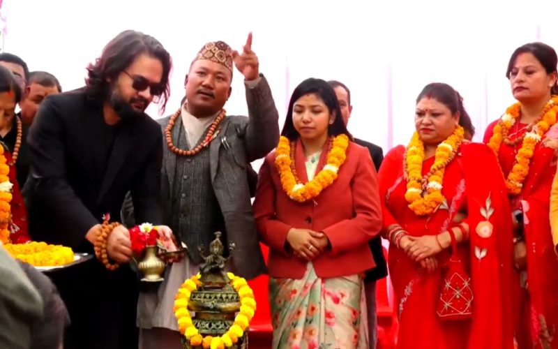 Mayor Balen Shah Makes Rare Public Appearance at Temple Inauguration