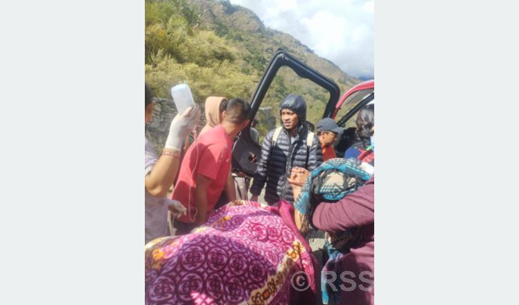 Pregnant Woman Airlifted from Dhaulagiri Rural Municipality, Myagdi