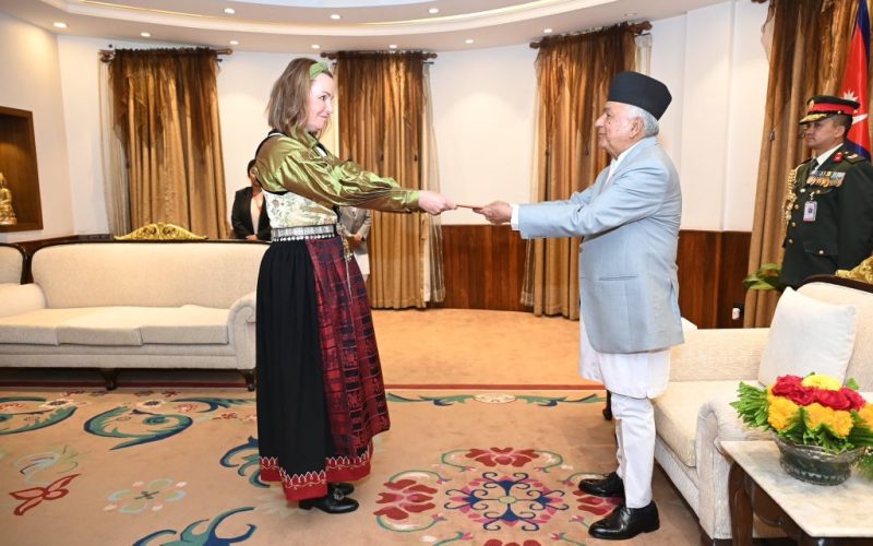 Newly Appointed Ambassadors from Four Countries Present Credentials to President Paudel