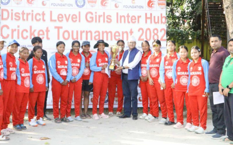 Morang Wins Women’s Inter-Hub T20 Cricket Title in Saptari